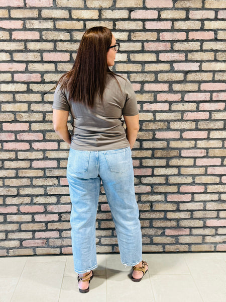 Classic Boxy Fit Tee - Truffle
