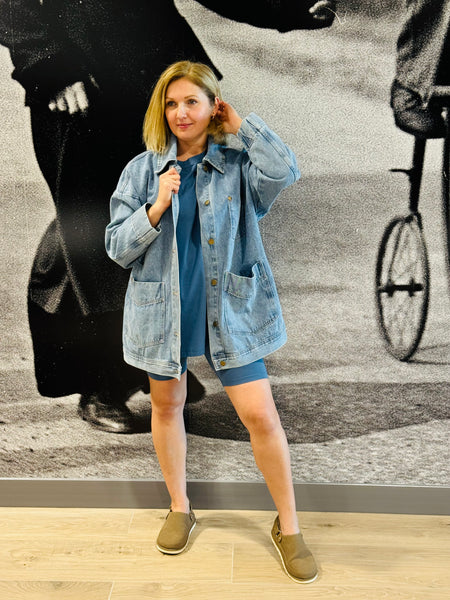Oversized Denim Jacket - Medium Wash