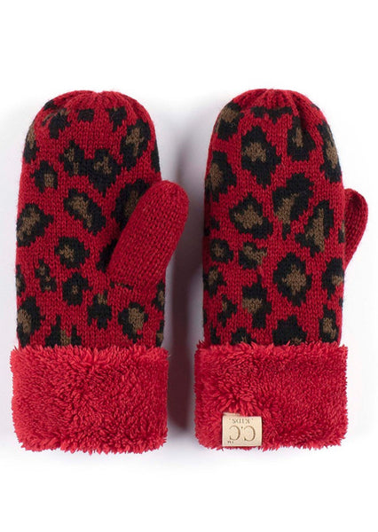 Kids Leopard Mittens