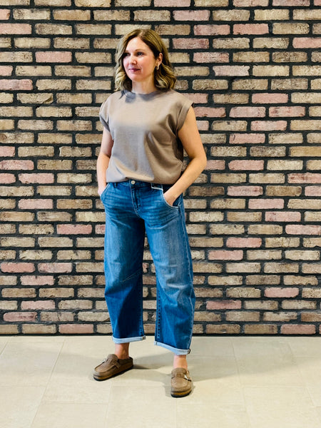 Scuba Sleeveless Top - Cocoa