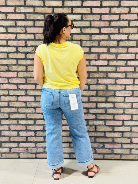 Pima Cotton Pocket Tee - Yellow Glow