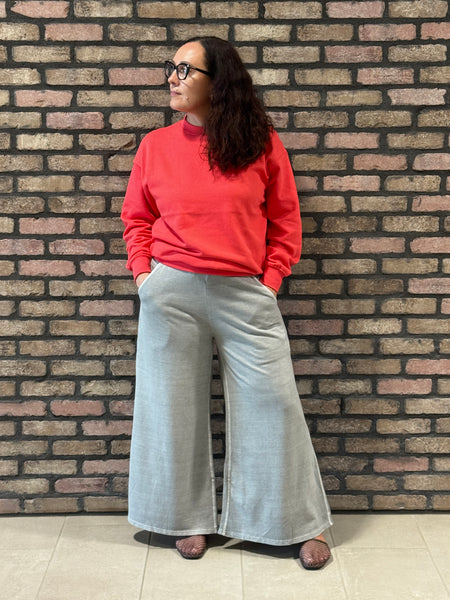 French Terry Pants - Sleet