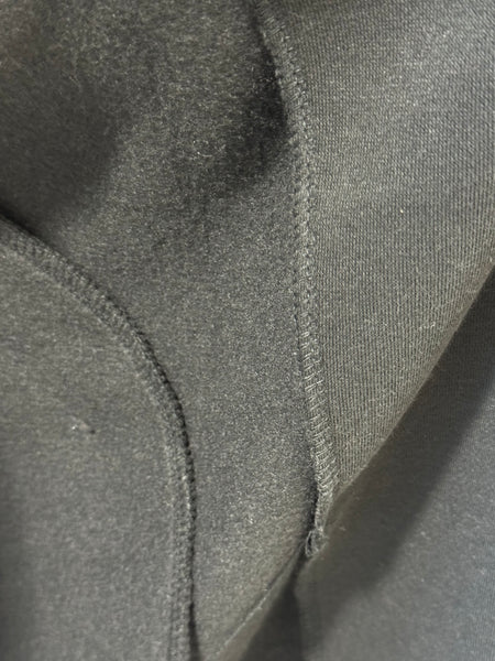 Fleece Hooded Coat - Black