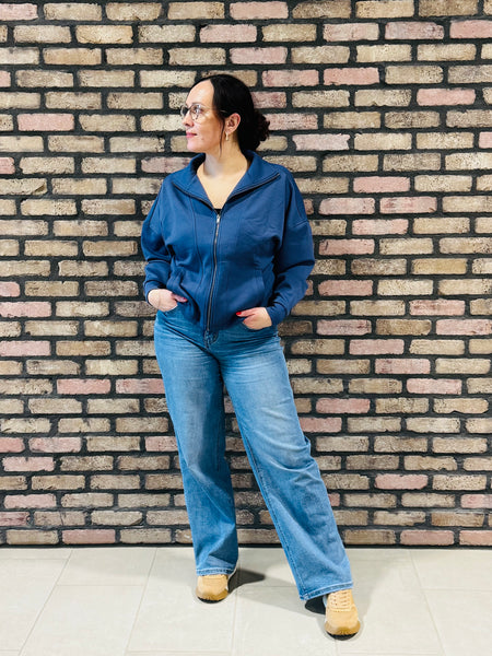 Scuba Full Zip Jacket - Blue Indigo