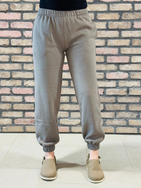 Fleece Joggers - Fossil