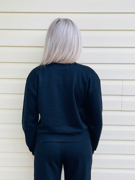 Crop Sweatshirt - Black
