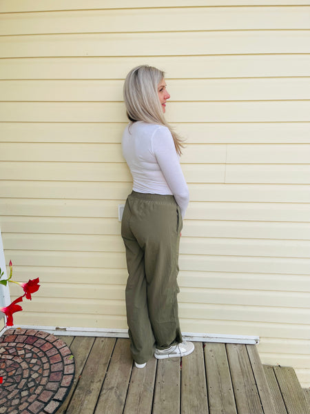 Parachute Pants - Olive
