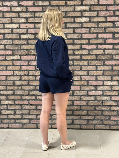 Basic Fleece Shorts - Deep Navy