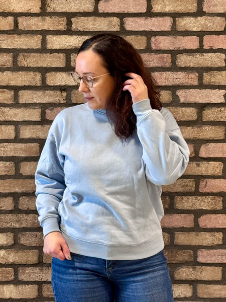 Crewneck Sweatshirt - Ash Blue