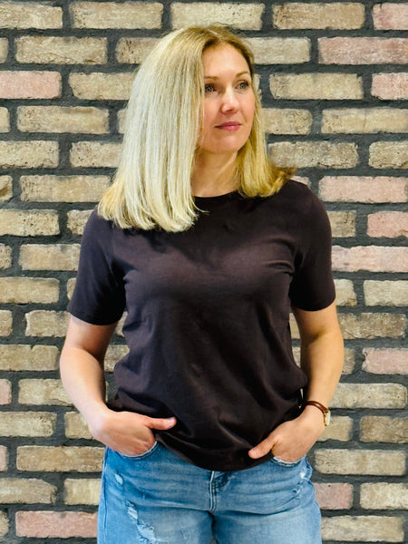Classic Boxy Fit Tee - Coffee Bean
