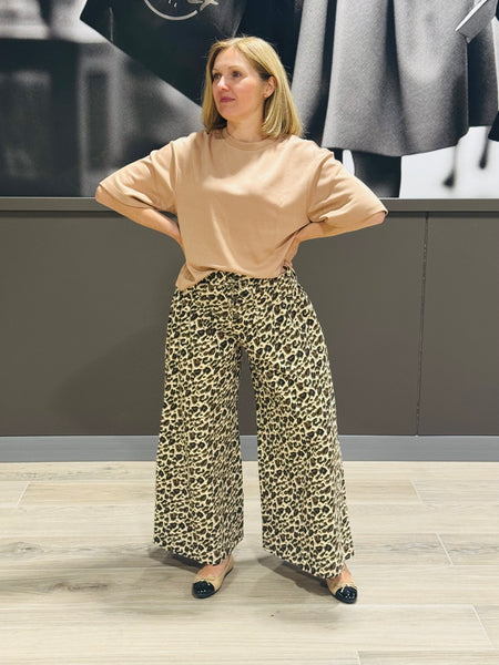 Scuba Drop Shoulders Top - Dark Taupe