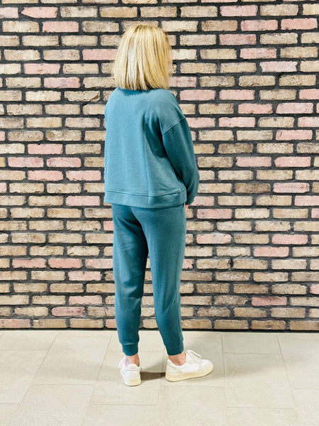 Scuba Half Zip and Joggers Set - Ash Jade