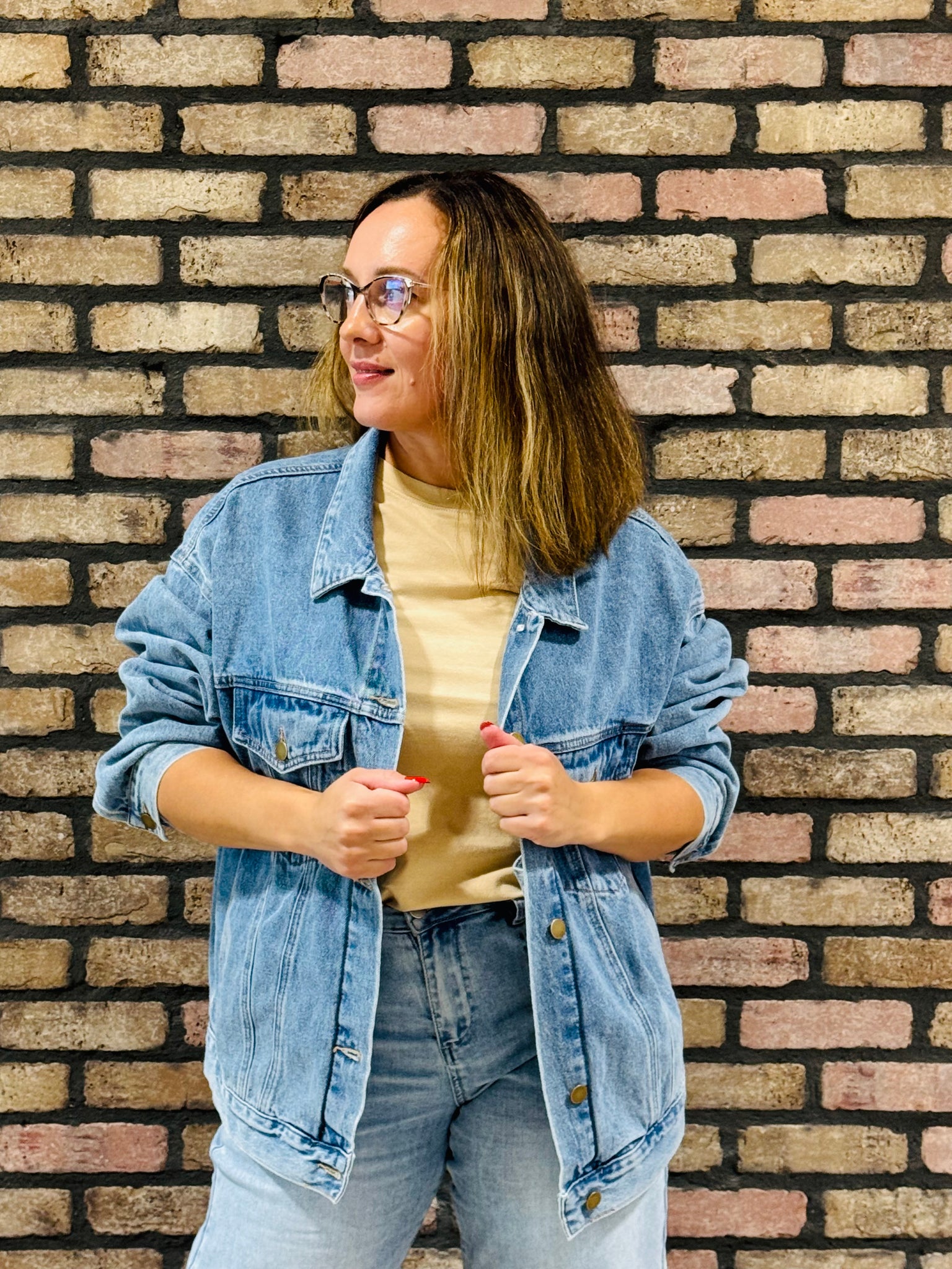 Boxy Denim Jacket - Medium Wash