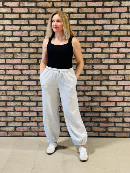 90’s Oversized Sweatpants - Ice Grey