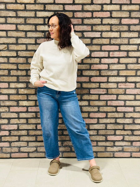 Oversized Crewneck - Beige