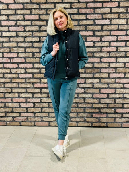 Quilted Vest - Black