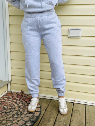 Fleece Joggers - Ice Grey