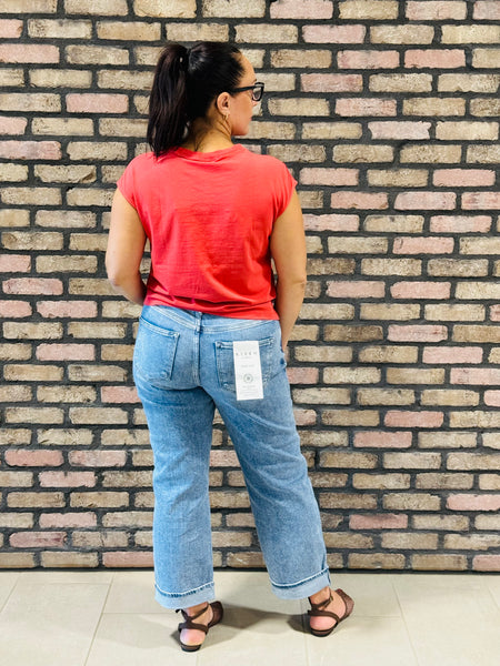 Pima Cotton Pocket Tee - Blushed Brick