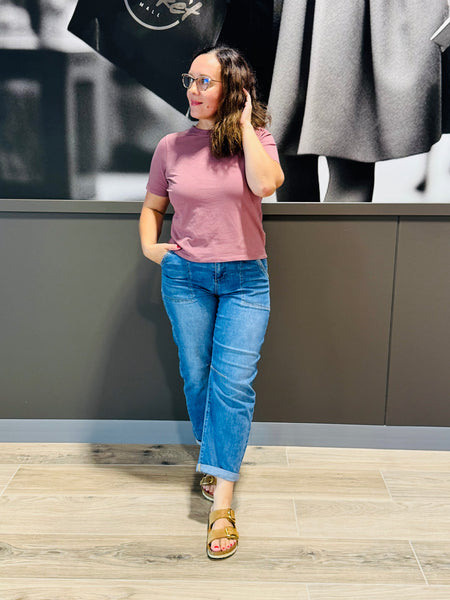 Classic Boxy Fit Tee - Rose Taupe