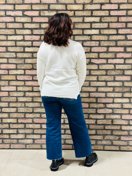 Front Pocket Sweater - Ivory