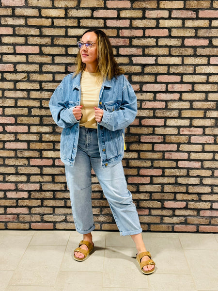 Boxy Denim Jacket - Medium Wash