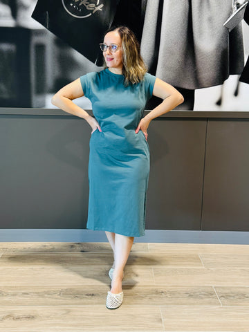 Casual Midi Dress - Ash Jade