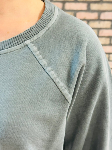 French Terry Pullover and Pants Set - Ash Jade