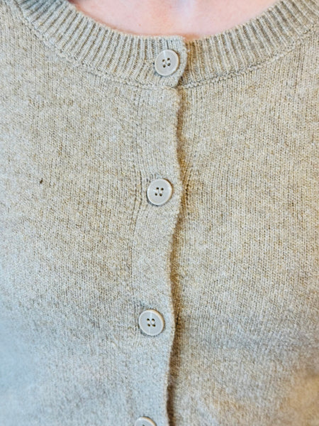 Button-up Cardigan - Khaki