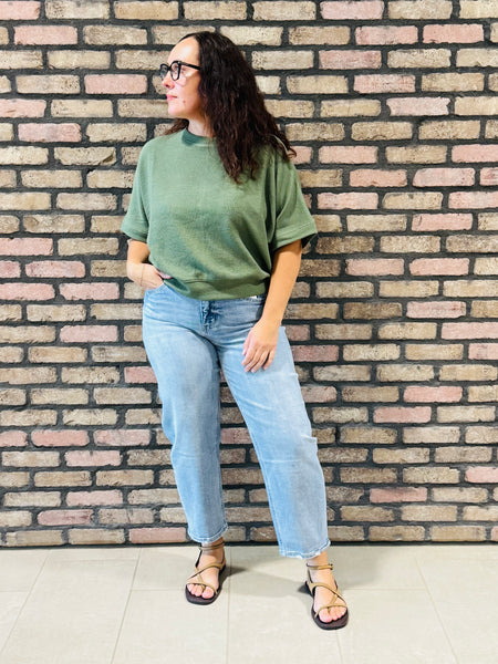 Barrel Leg Jeans - Light Wash