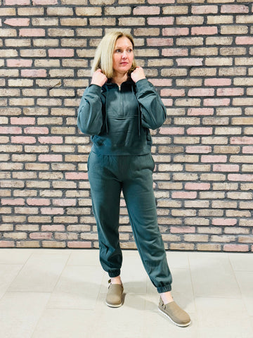 Fleece Joggers - Chic Green