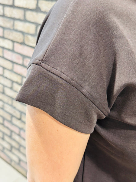 Soft Scuba Tee - Espresso