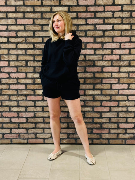 Basic Fleece Shorts - Black