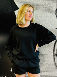 Scuba Crewneck Pullover - Black