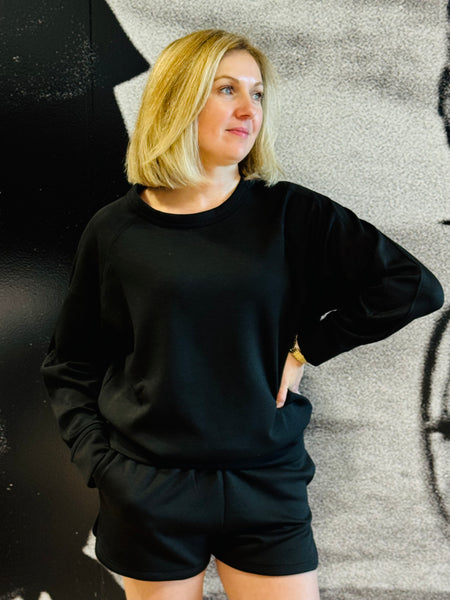 Scuba Crewneck Pullover - Black