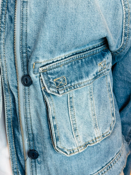 Pocket Detailed Jacket - Medium Wash