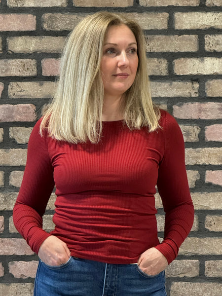 Double Layer Top - Burgundy