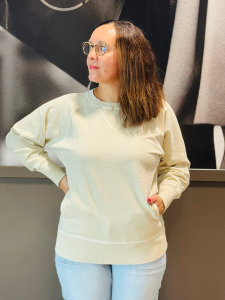 French Terry Pullover - Sand Beige