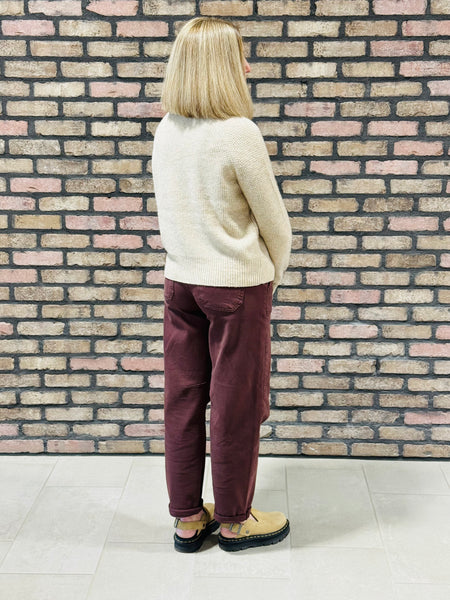 Waffle Pullover Sweater - Khaki