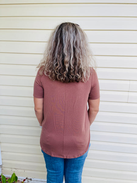 Shell Button Top - Cocoa