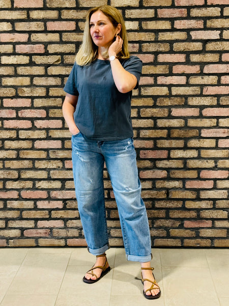 Classic Boxy Fit Tee - Graphite
