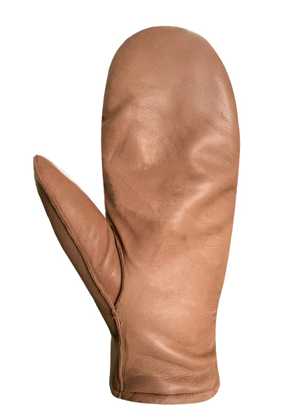 Auclair Kiva Moccasin Leather Fingermitts - Pecan