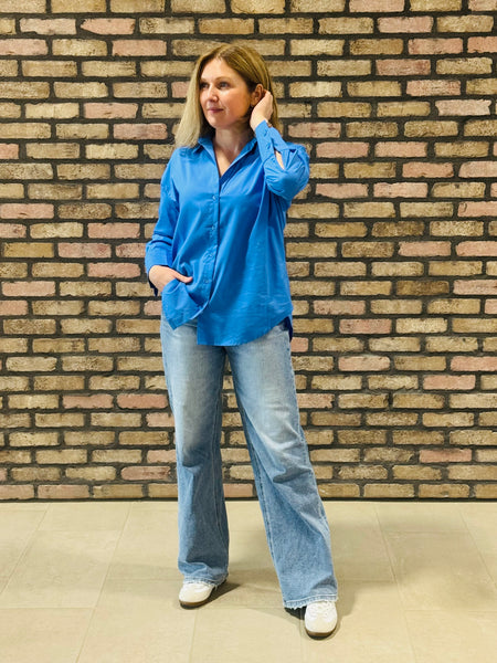 Button Down Collar Shirt - Cornflower