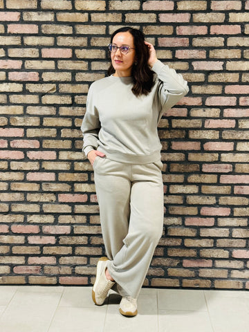 Scuba Pullover and Pants Set - Ash Mocha