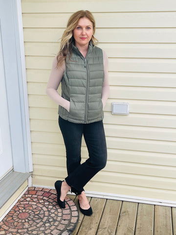Ultra Lightweight Puffer Vest - Ever Green