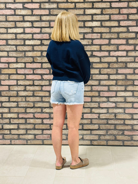 Tummy Control Shorts - Light Wash