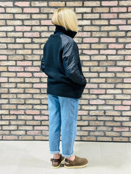 Sherpa Zip Jacket - Deep Navy