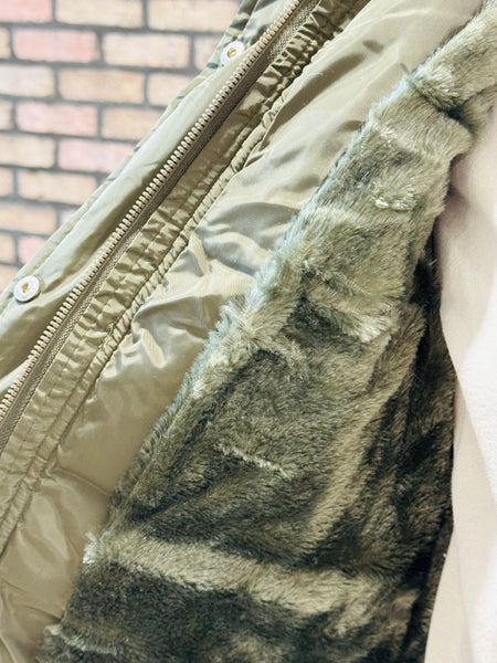 Long Puffer Vest - Olive