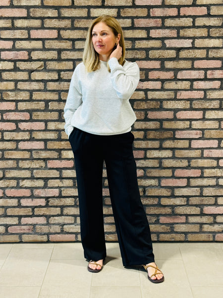 Honeycomb 4-Way Stretch Sweatshirt - Oatmeal