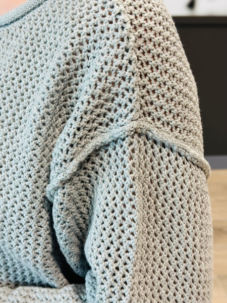Textured Knit Sweater - H Grey