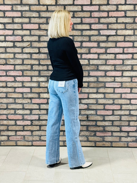 90’s Slim Wide Jeans - Medium Wash